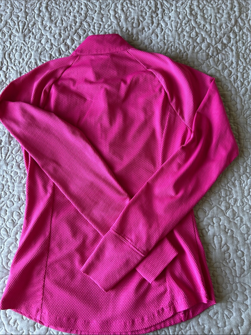 Tommy Bahama Racquet and Paddle bright pink 1/4 Zip Performance Top. Like new. S - Picture 5 of 10